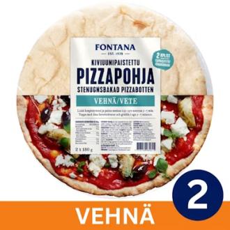 Fontana kiviuuni pizzapohja vehnä 2/360g kalorit ja ravintosisältö - 240 kcal