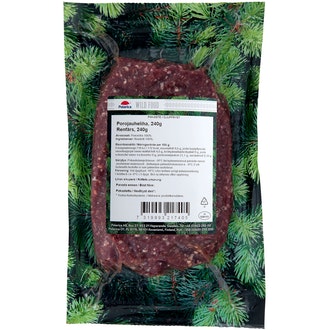 Lapin Liha porojauheliha 240g pakaste kalorit ja ravintosisältö - 172 kcal