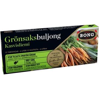 Bong kasvisliemikuutiot 12-pack 120g kalorit ja ravintosisältö - 253 kcal