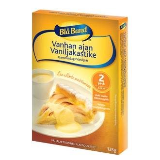 Blå Band vähälaktoosinen Vanhan ajan Vaniljakastike 2x63g kalorit ja ravintosisältö - 90 kcal