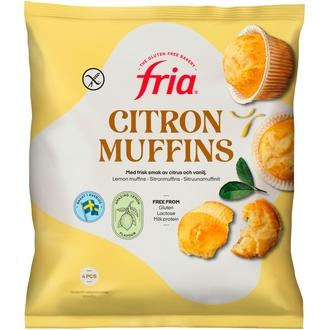 Fria Sitruunamuffinit 210g/4kpl gluteeniton pakaste kalorit ja ravintosisältö