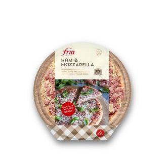 Fria kinkku-mozzarella pizza 420g gluteeniton kalorit ja ravintosisältö - 214 kcal