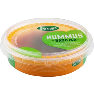Sevan hummus 275g basilika kalorit ja ravintosisältö