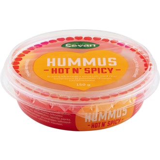 Sevan hummus 150g hot and spicy kalorit ja ravintosisältö
