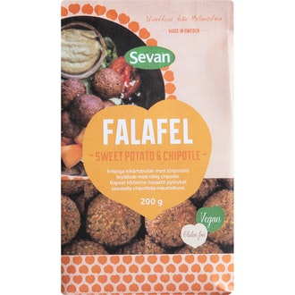 Sevan falafel 200g sweet potato chipotle kalorit ja ravintosisältö - 252 kcal