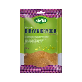 Sevan 50g biryanimauste kalorit ja ravintosisältö