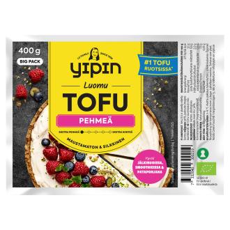 Yipin Tofu pehmeä luomu 400 g kalorit ja ravintosisältö - 66 kcal