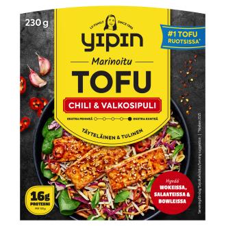 Yipin Tofu Chili & Garlic 230 g kalorit ja ravintosisältö - 139 kcal