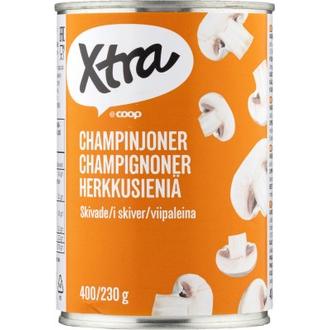 Xtra herkkusieniä viipaleina 400/230g kalorit ja ravintosisältö - 14 kcal