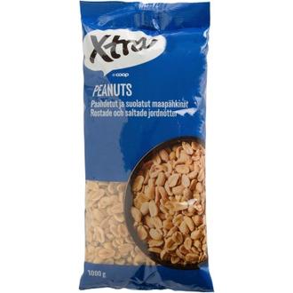Xtra suolapähkinät 1 kg kalorit ja ravintosisältö