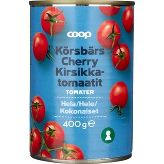 Coop kirsikkatomaatit kokonaiset 400 g kalorit ja ravintosisältö - 19 kcal
