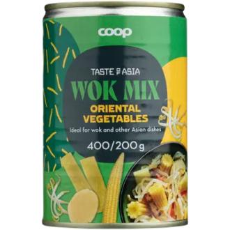 Coop Taste of Asia wok-sekoitus Oriental 400/200 g kalorit ja ravintosisältö - 28 kcal
