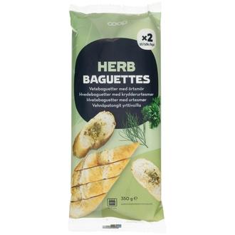 Coop vehnäpatongit yrttivoilla 2 kpl 350 g pakaste kalorit ja ravintosisältö - 281 kcal