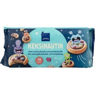 Rainbow Keksinautin täytekeksi 185 g kalorit ja ravintosisältö - 505 kcal