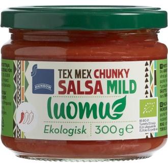 Rainbow 300g chunky salsa mild luomu kalorit ja ravintosisältö - 42 kcal