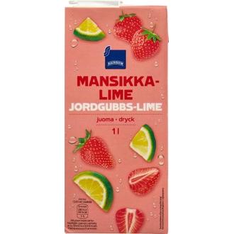 Rainbow Mansikka-limejuoma 1l kalorit ja ravintosisältö - 33 kcal