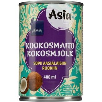 Rainbow kookosmaito 400 ml kalorit ja ravintosisältö - 178 kcal