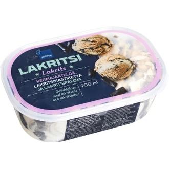 Rainbow 900ml lakritsikermajäätelö kalorit ja ravintosisältö - 247 kcal