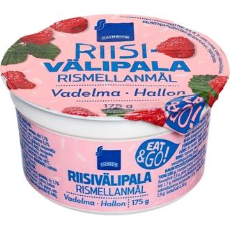 Rainbow Riisivälipala Vadelma 175g kalorit ja ravintosisältö - 109 kcal