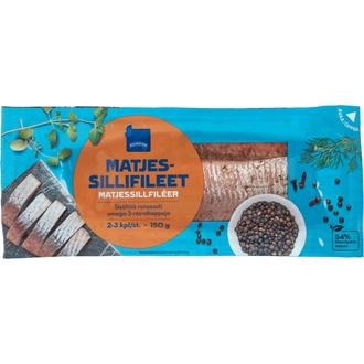 Rainbow matjessillifileet vakuumi 150g, 2-3kpl kalorit ja ravintosisältö - 207 kcal