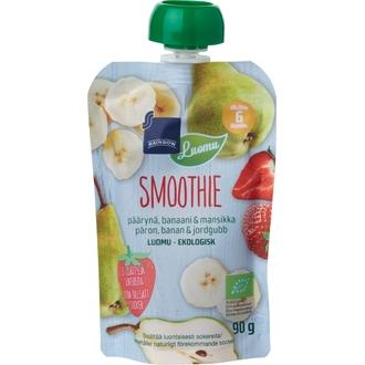 Rainbow 90G Smoothie Päärynä-Banaani-Mansikka, Luomu