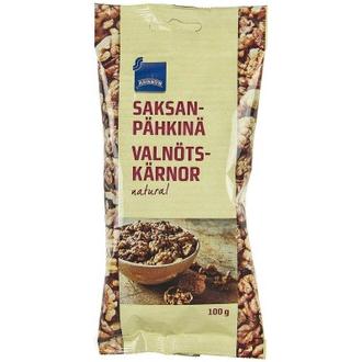 Rainbow 100g saksanpähkinä natural kalorit ja ravintosisältö - 704 kcal