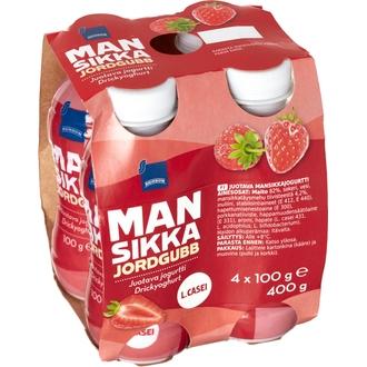 Rainbow juotava mansikkajogurtti 4x100g