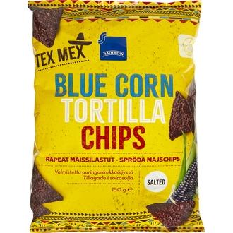 Suolatut Blue Corn -Maissilastut. Gluteeniton.