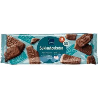 Rainbow 200g suklaahoukutus täytekeksi kalorit ja ravintosisältö - 518 kcal