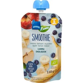 Rainbow 110G Smoothie 6Kk Omena-Banaani-Mustikka, Luomu