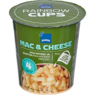 Rainbow 70g Mac & Cheese kuppi kalorit ja ravintosisältö - 104 kcal