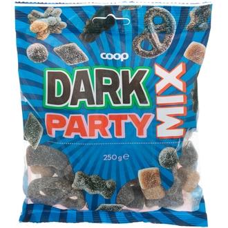 Coop Dark Party Mix makeissekoitus 250 g kalorit ja ravintosisältö - 342 kcal