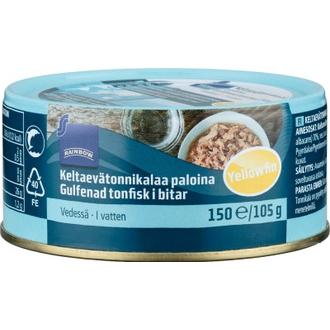 Rainbow 150/105g keltaevätonnikalaa vedessä kalorit ja ravintosisältö - 100 kcal