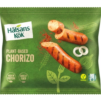 Hälsans Kök soijachorizo 280g pa kalorit ja ravintosisältö - 182 kcal
