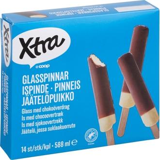 Xtra vaniljajäätelöpuikko14 x 42 ml/25 g kalorit ja ravintosisältö