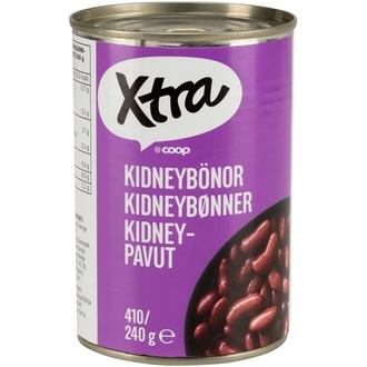 Xtra kidneypavut suolaliemessä 410 g kalorit ja ravintosisältö