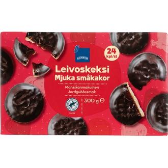 Rainbow 300g Mansikka leivoskeksi kalorit ja ravintosisältö - 382 kcal