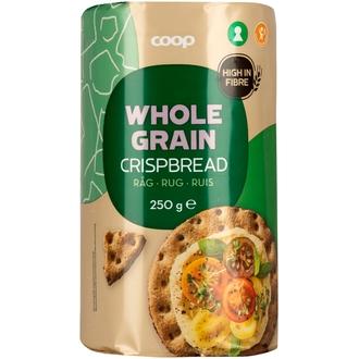 Coop täysjyväruisnäkkileipä 250 g kalorit ja ravintosisältö - 341 kcal