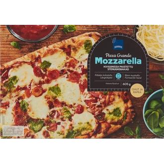 Rainbow Pizza Grande Mozzarella Pesto pakaste 605g kalorit ja ravintosisältö - 233 kcal