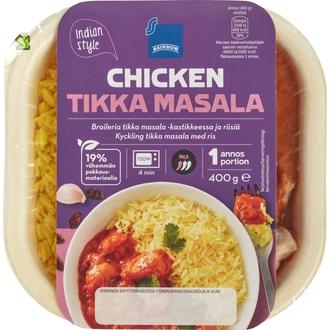 Rainbow Chicken Tikka Masala 400g kalorit ja ravintosisältö - 152 kcal