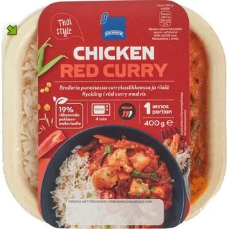 Rainbow Chicken Red Curry 400g kalorit ja ravintosisältö - 136 kcal