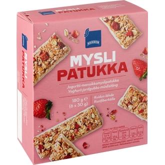 Rainbow jogurtti-mansikkamyslipatukka 180 g kalorit ja ravintosisältö - 406 kcal