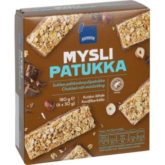 Rainbow suklaa-pähkinämyslipatukka 180 g kalorit ja ravintosisältö - 441 kcal