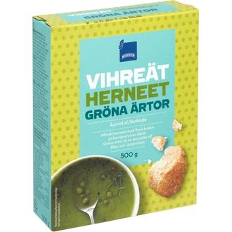 Rainbow kuivatut herneet 500 g kalorit ja ravintosisältö - 336 kcal