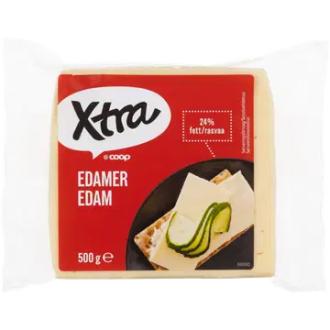 X-tra Edam juusto 500g kalorit ja ravintosisältö