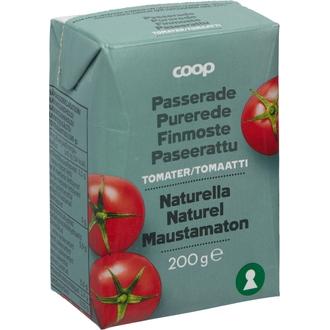 Coop paseerattu tomaatti 200g kalorit ja ravintosisältö