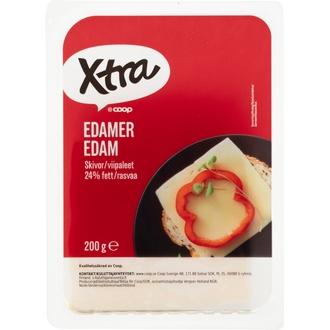 Xtra Edam 24 % juustoviipaleet 200 g