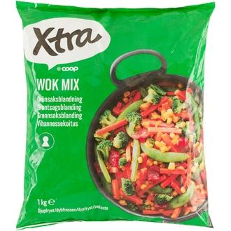 Xtra wokmix vihannessekoitus pakaste 1 kg kalorit ja ravintosisältö - 42 kcal