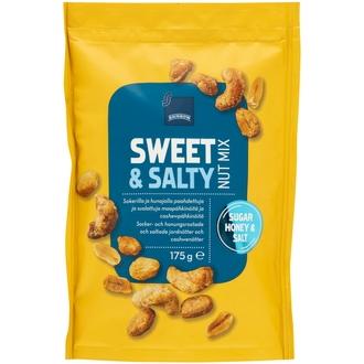 Rainbow Nut Mix Sweet & Salty pähkinäsekoitus 175 g kalorit ja ravintosisältö - 536 kcal