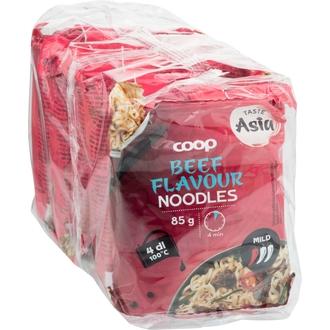 Coop Asia naudanlihanmakuinen nuudeli 5 x 85g kalorit ja ravintosisältö - 353 kcal